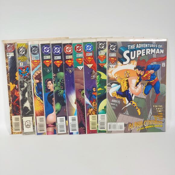 Adventures of Superman 10 Comic Lot Vol 1 507 518–526‎ DC 1993–95 BnB VG Plus - Picture 1 of 6